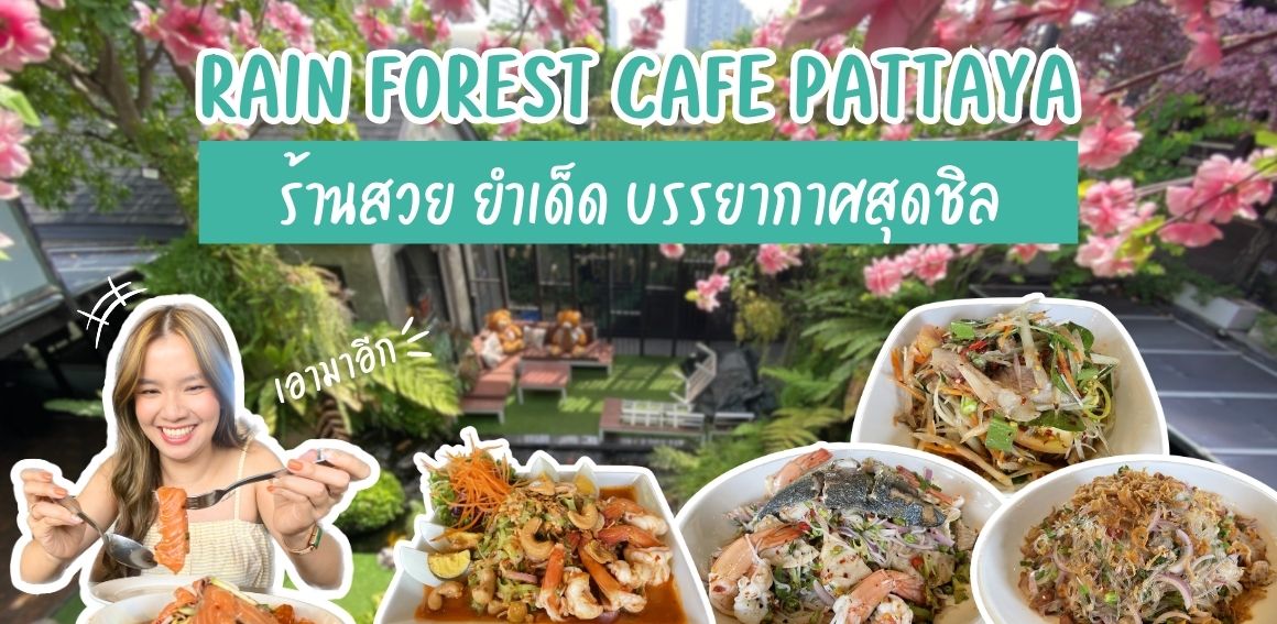 Rain Forest Cafe Pattaya คาเฟ่พัทยา ยำรสเด็ด