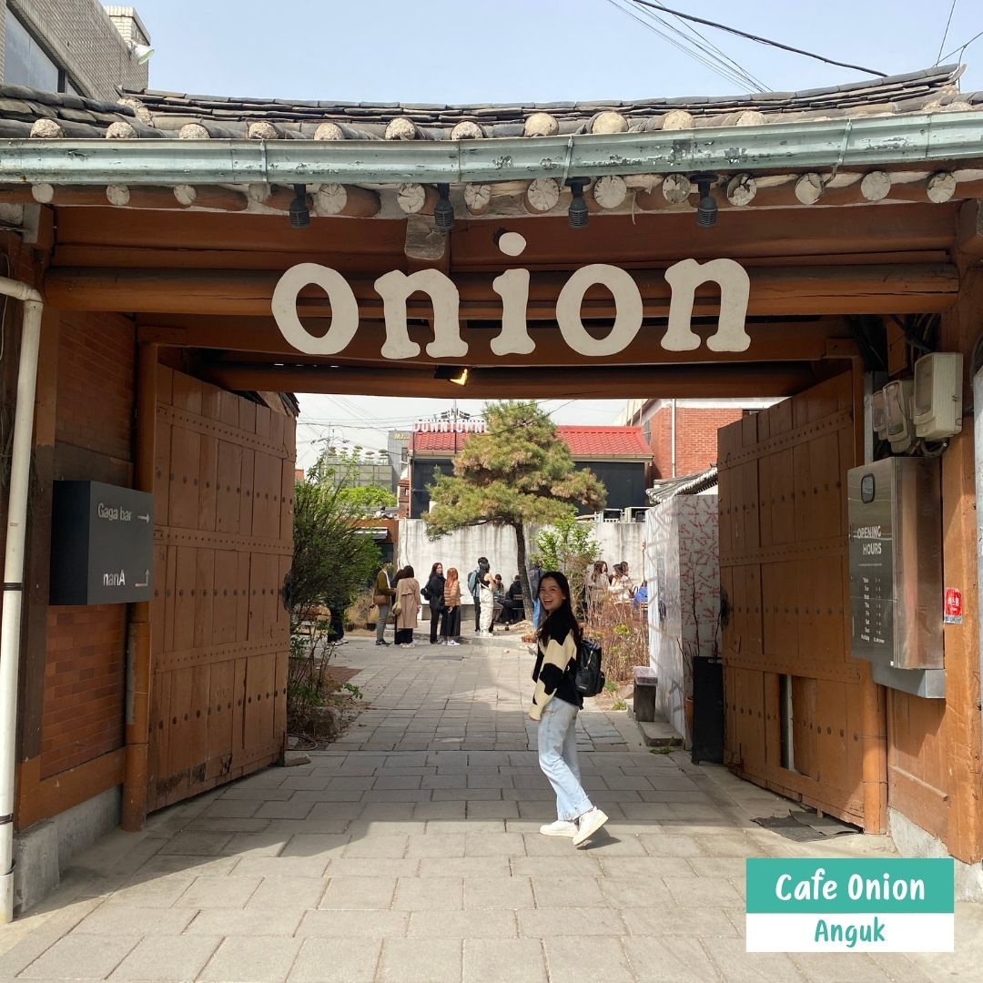 คาเฟ่โซล คาเฟ่เกาหลี cafe onion ทางเข้า