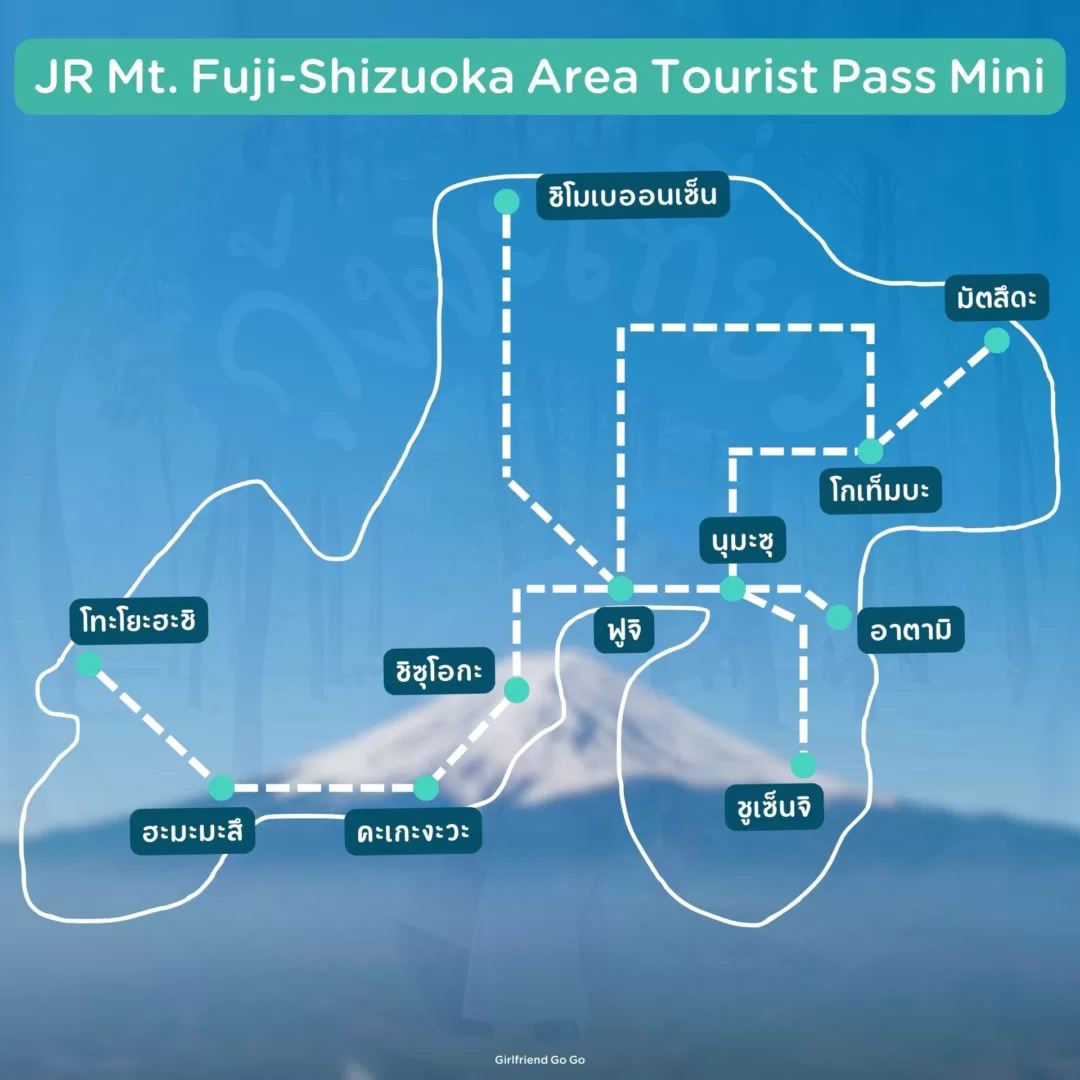 jr mt fuji shizuoka area tourist pass mini
